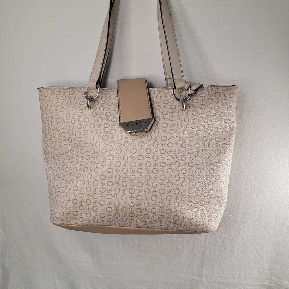 Guess Beige Tote Bag - Picture 13 of 15